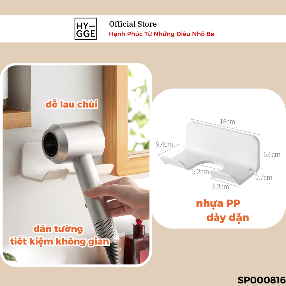 Kệ nhựa treo máy sấy có khe gài dây điện dán tường | BigBuy360 - bigbuy360.vn