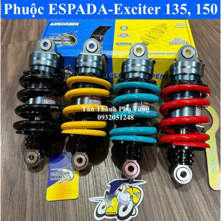 Phuộc espada gắn exciter 135, exciter 150,155 tăng chỉnh thật, bh 6 tháng
