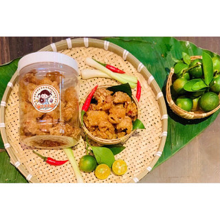Da heo chiên giòn sốt mắm tỏi ớt - hủ 200g