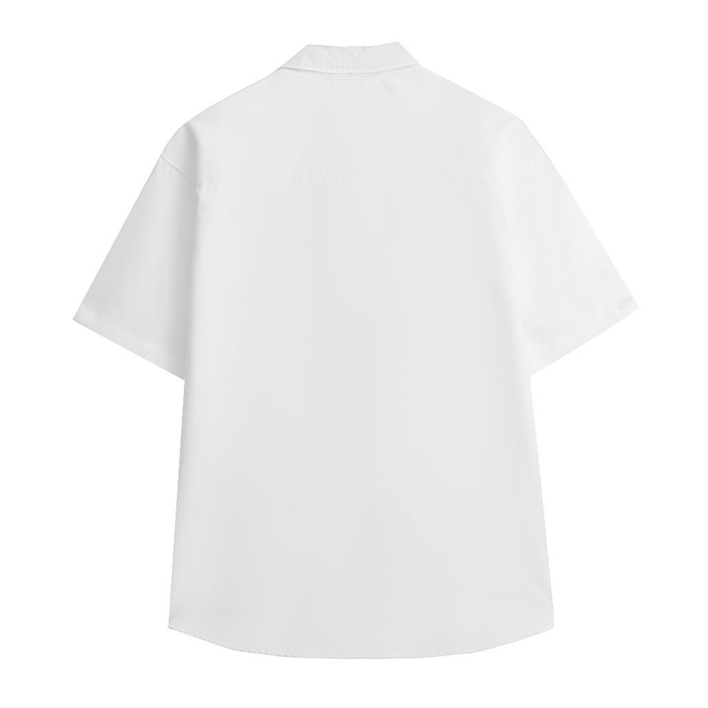 Áo Sơ Mi Tay Ngắn TÚI HỘP Thêu U.TEE STUDIO Unisex Form Rộng Chất Liệu 100% Cotton