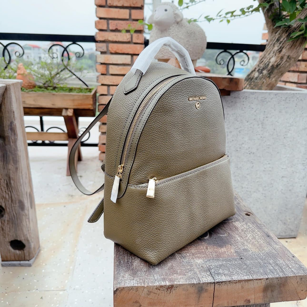 Balo Michael Kors Valerie Medium Logo Backpack - Màu xanh