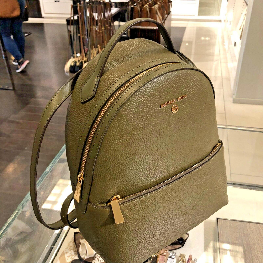 Balo Michael Kors Valerie Medium Logo Backpack - Màu xanh (24x32 x14cm)