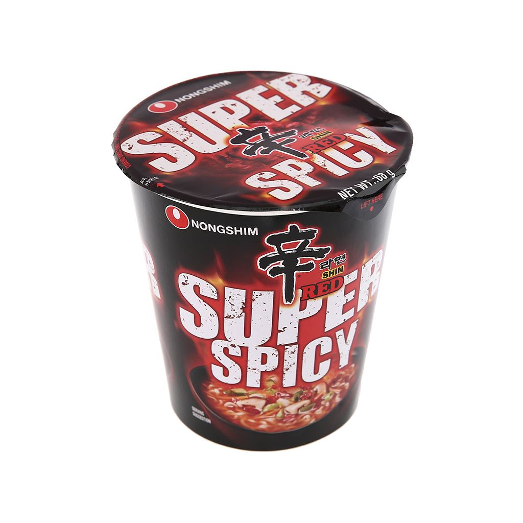 Mì ly siêu cay Nongshim 68g chính hãng