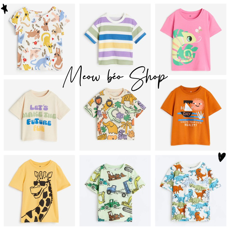 Áo phông HM 100% chính hãng, bé trai bé gái