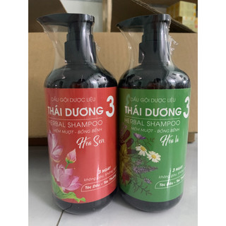 dầu gội thái dương 3 hương hoa và lá chai 500ml