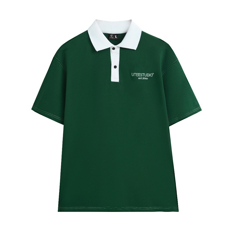 Áo Polo Chỉ Nổi U.TEE STUDIO Color Contras Thun 100% Cotton Unisex Form Rộng Cho Nam Và Nữ