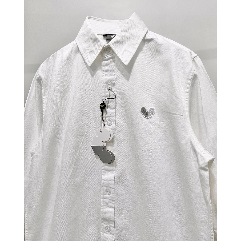ÁO SƠ MI Oxford trắng Mini Logo CHUOTTRANG