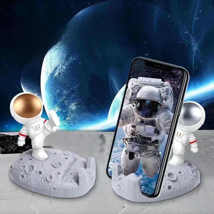 Giá Đỡ Điện Thoại Để Bàn Đáng Yêu Hình Phi Hành Gia, Giá Đỡ Ipad Đa Năng Tiện Lợi