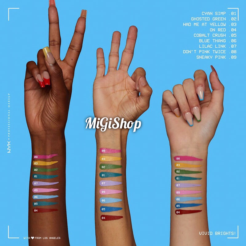 Bút Kẻ Mắt Nyx Vivid Brights Matte Liquid Eyeliner 2ml