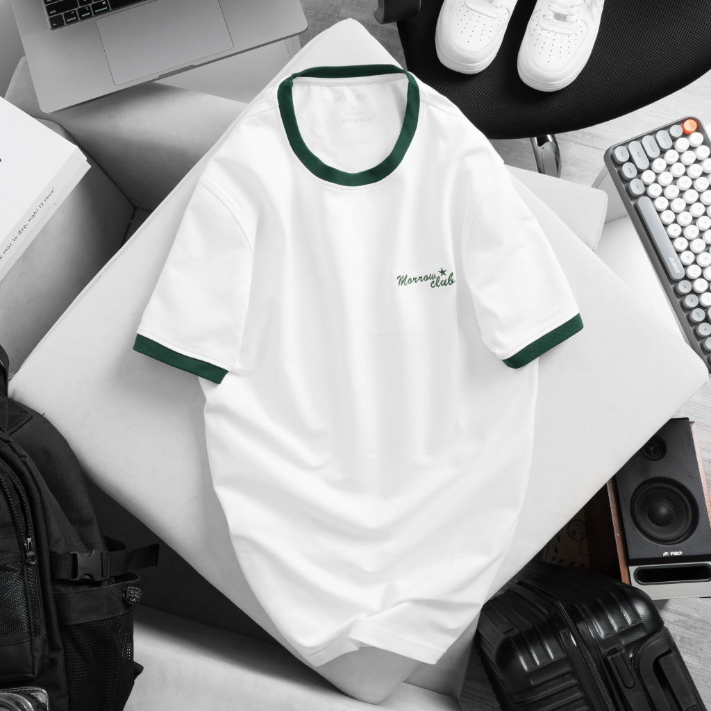 Áo Thun Nam Cổ Tròn ROGLAN T-SHIRT Vải Cá Sấu Cotton Xuất Xịn, Chuẩn Form, Trẻ Trung MR34 - MORROW