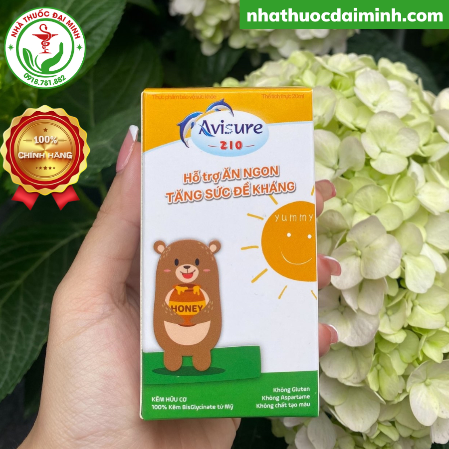 Kẽm Avisure Zio - Giúp Cải Thiện Biếng Ăn, Đề Kháng Khỏe