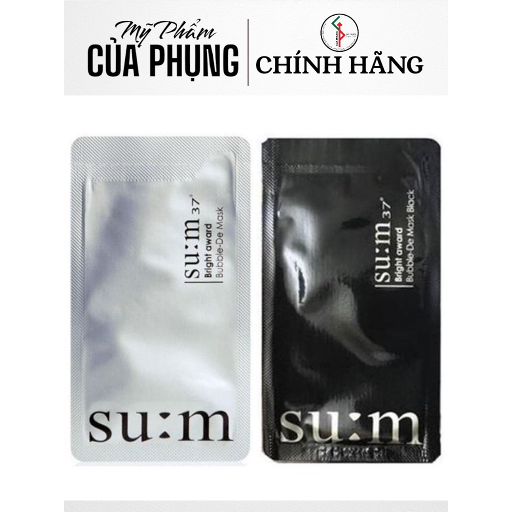 Mặt Nạ Sủi Bọt Thải Độc Da SUM – Bright Award Bubble-De Mask