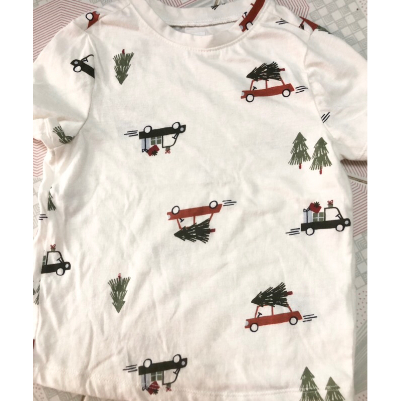 Áo ngắn tay bé trai hoạ tiết old. navyy sz 1-5Y