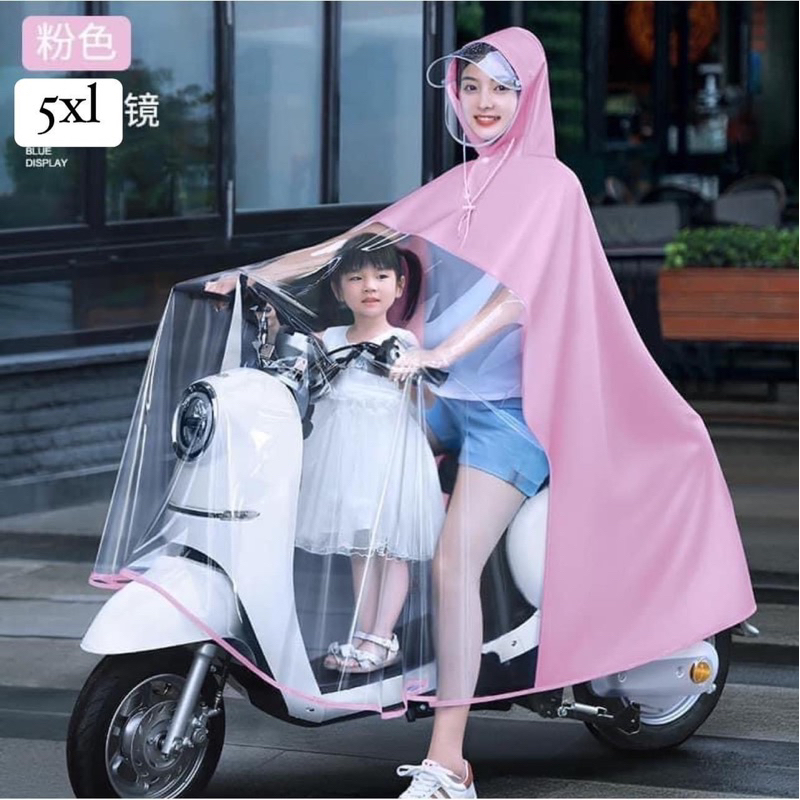 Áo mưa nửa trứơc trong suốt mẹ & bé ( hàng sẵn )