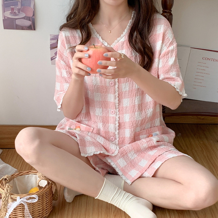 HÀNG SẴN_Bộ Ngủ Pyjama Tiểu Thư Hoạt Hình Xuân Hè 2023 MOEN33