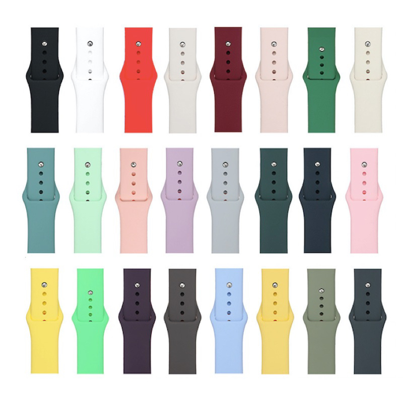 Dây Đeo Đồng Hồ Bằng Silicone Mềm Cho AW Ultra 49mm Series 8 7 6 5 SE 4 3 2 1 38mm 40mm 42mm 44mm 41mm 45mm