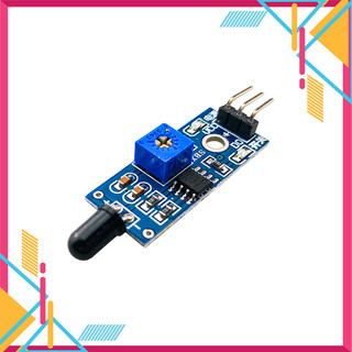 Cảm biến cháy hồng ngoại phát hiện ngọn lửa báo cháy 3 pin