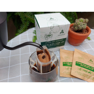 Cà phê phin giấy tiện lợi robanme cà phê nguyên chất hộp 10 gói x 20g