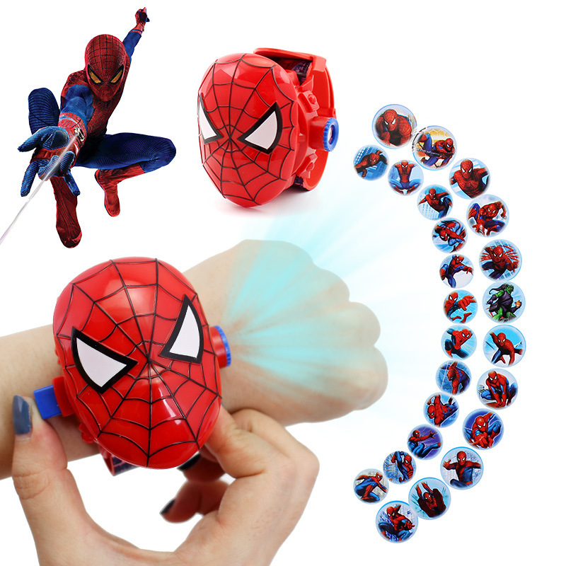 Đồng hồ đồ chơi cho bé trai bé gái hoạ tiết siêu nhân siêu anh hùng elsa kitty hình ảnh 3D siêu ngầu
