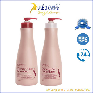 Dầu gội xả phục hồi tóc hư tổn Obsidian Damage Care Professional 1000mlx2 - (2026)