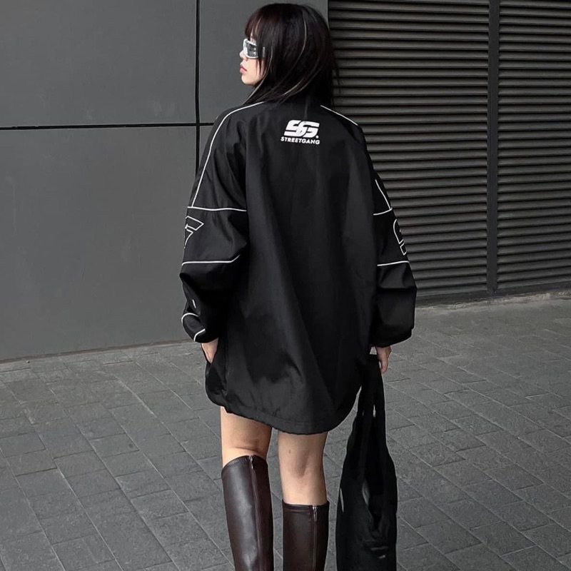 WINDBREAKER JAKET -Black