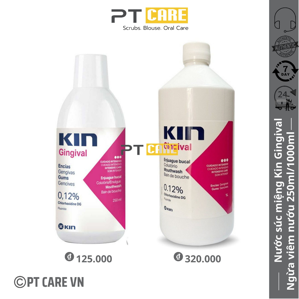 PT CARE VN | Nước Súc Miệng Kin Gingival Ngăn Ngừa Viêm Nướu 250ml/1000ml