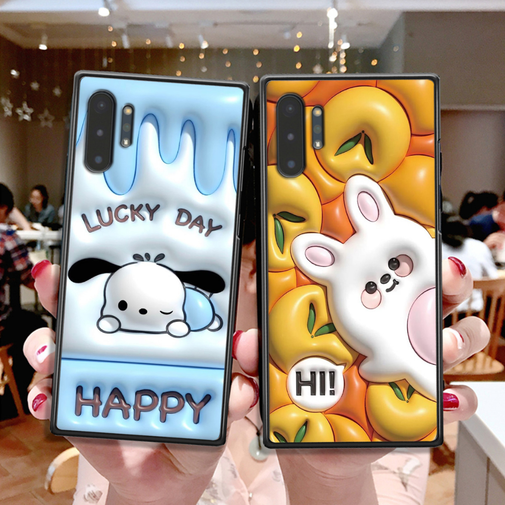 Ốp Samsung Note 10 / Note 10 Plus / Note 10+ in phẳng hình ảnh 3D siêu thực, rất cute dễ thương