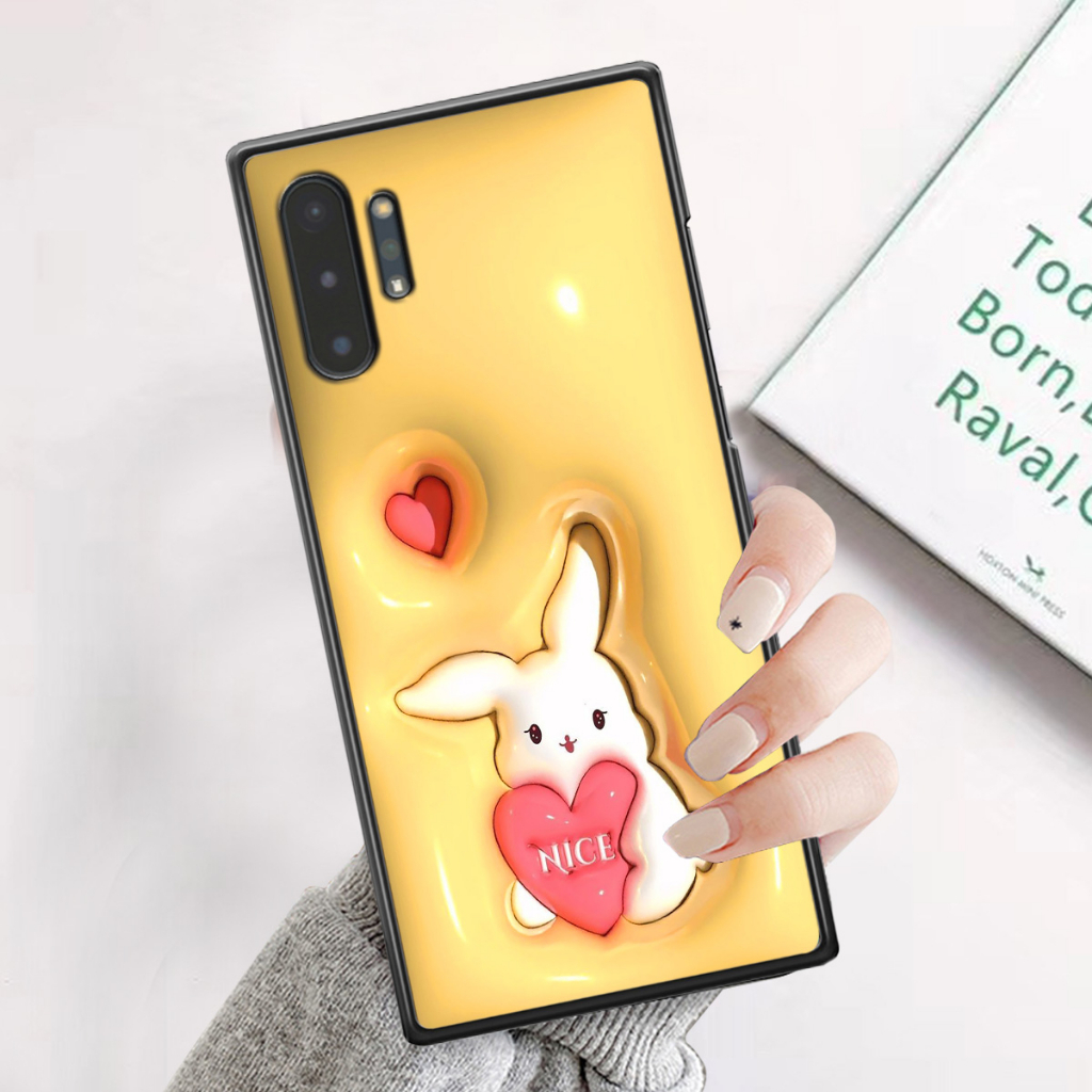 Ốp Samsung Note 10 / Note 10 Plus / Note 10+ in phẳng hình ảnh 3D siêu thực, rất cute dễ thương