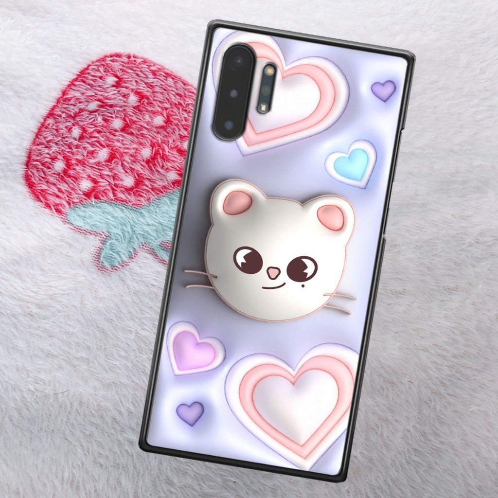 Ốp Samsung Note 10 / Note 10 Plus / Note 10+ in phẳng hình ảnh 3D siêu thực, rất cute dễ thương
