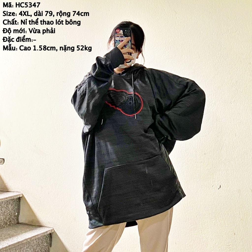 Hoodie oversize second hand nỉ bông, form bồng, chất mới, nhập Mỹ, giá sale kèm quà tặng. (Ảnh thật) 180423-2