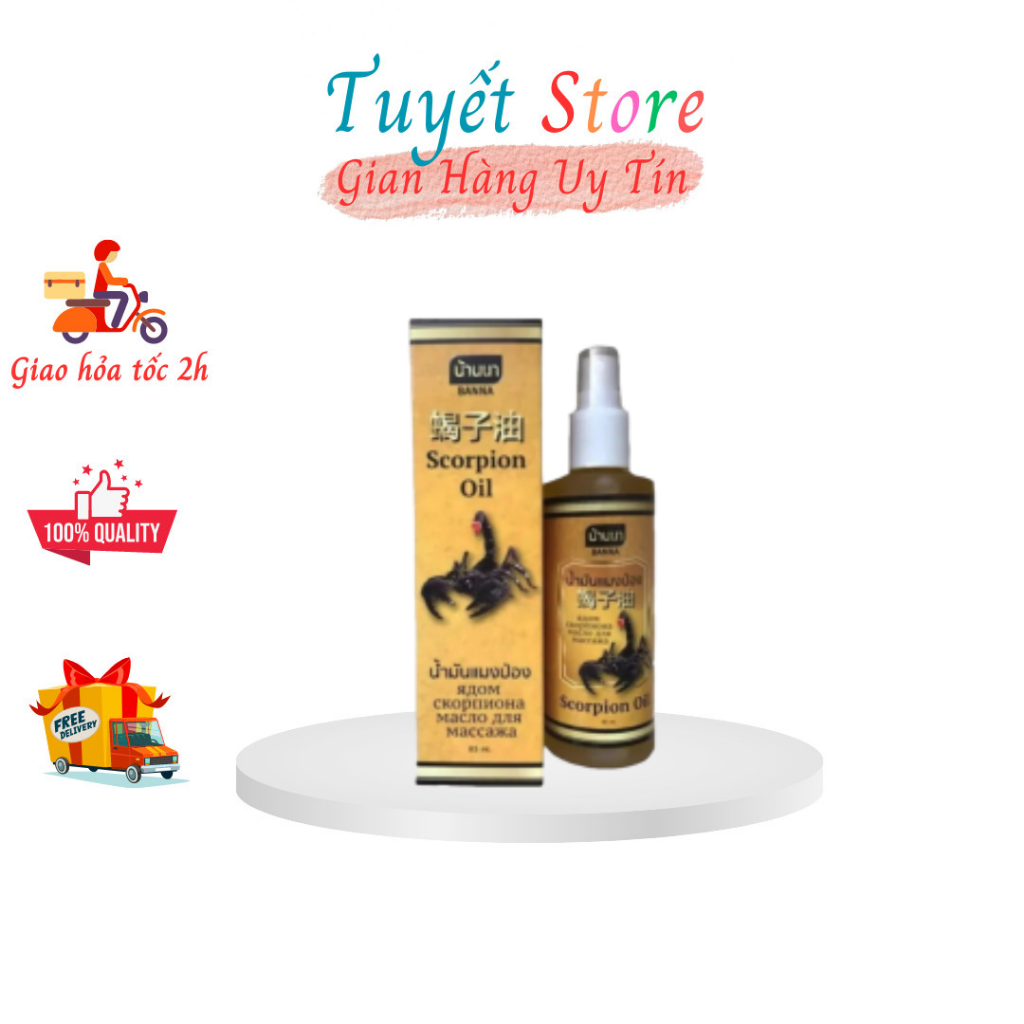 DẦU XỊT XOA BÓP BÒ CẠP SCORPION OIL BANNA