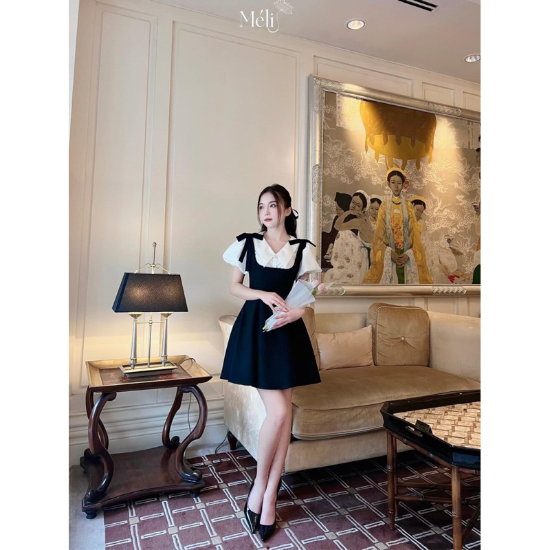 set váy đầm yếm kèm áo kh