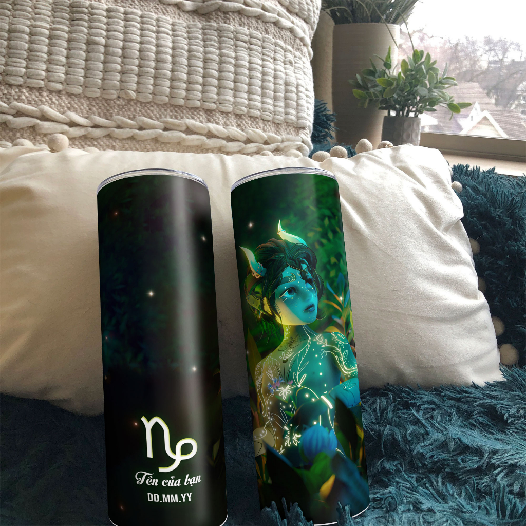 Bình Nước Giữ Nhiệt Hình Cung Hoàng Đạo In Tên Và Ngày Tháng Năm Sinh - Ly Giữ Nhiệt Hình Cung Hoàng Đạo - Cốc Giữ Nhiệt