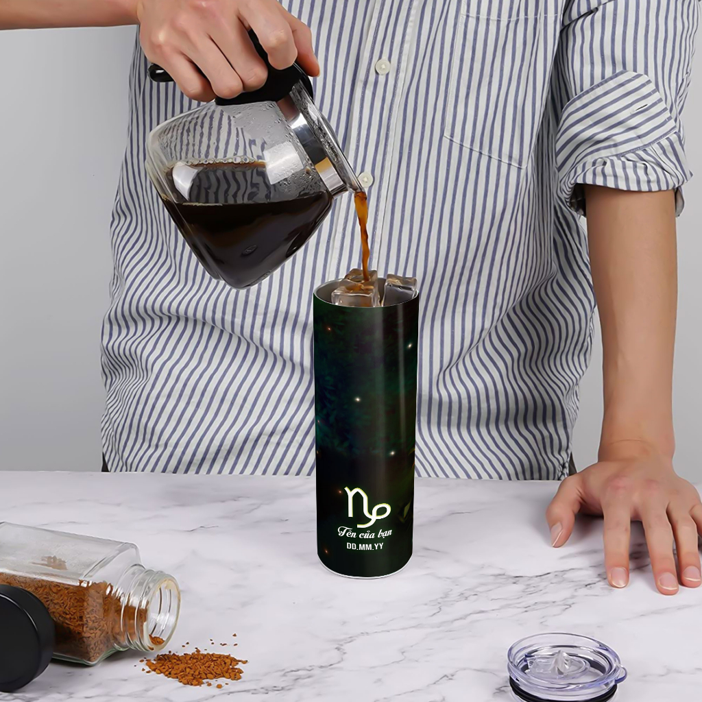 Bình Nước Giữ Nhiệt Hình Cung Hoàng Đạo In Tên Và Ngày Tháng Năm Sinh - Ly Giữ Nhiệt Hình Cung Hoàng Đạo - Cốc Giữ Nhiệt