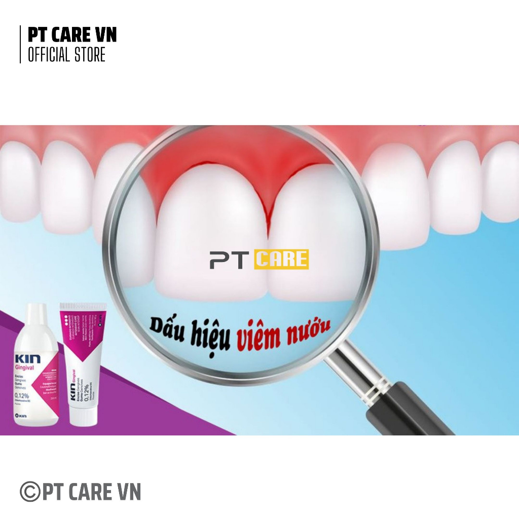 PT CARE VN | Nước Súc Miệng Kin Gingival Ngăn Ngừa Viêm Nướu 250ml/1000ml