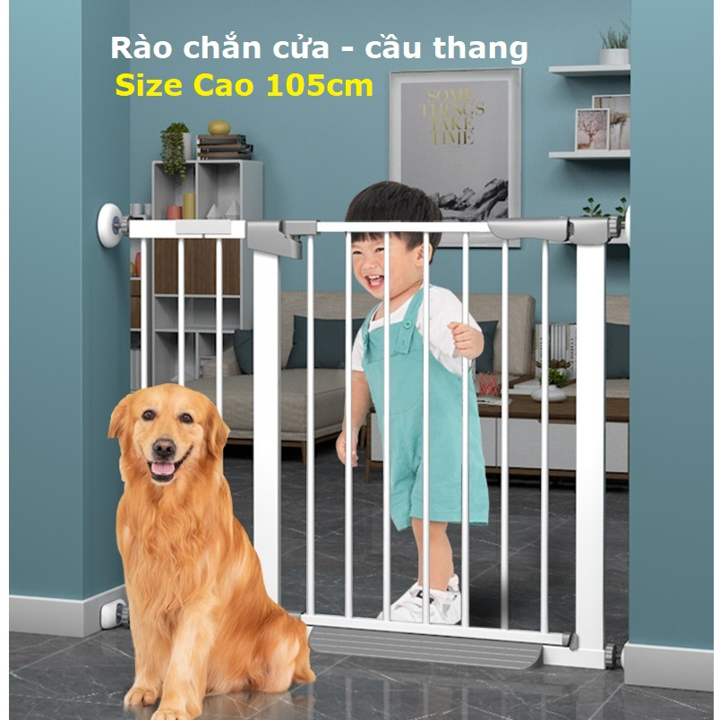 {Cao 105cm) Hàng rào chó ngăn chó chắn cầu thang chắn trẻ