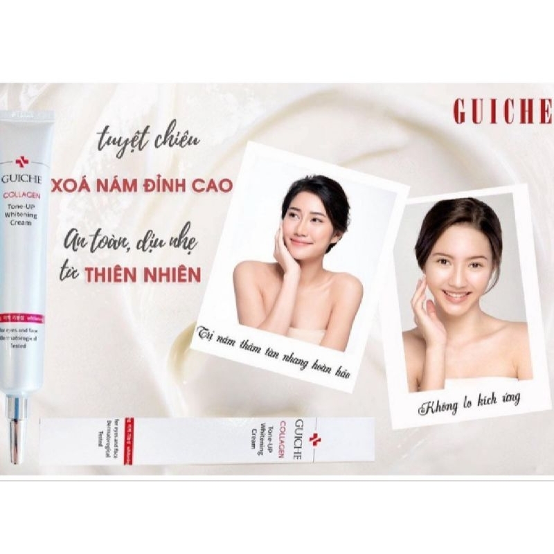Kem Dưỡng Trắng Nâng Tone Chống Lão Hóa GUICHE Gold Collagen Tone Up Cream 35ml