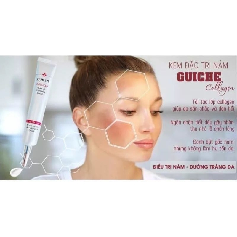 Kem Dưỡng Trắng Nâng Tone Chống Lão Hóa GUICHE Gold Collagen Tone Up Cream 35ml