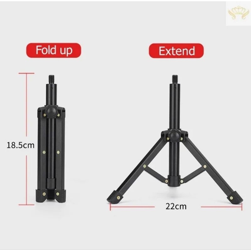 Chân mic 3 chân để bàn kim loại