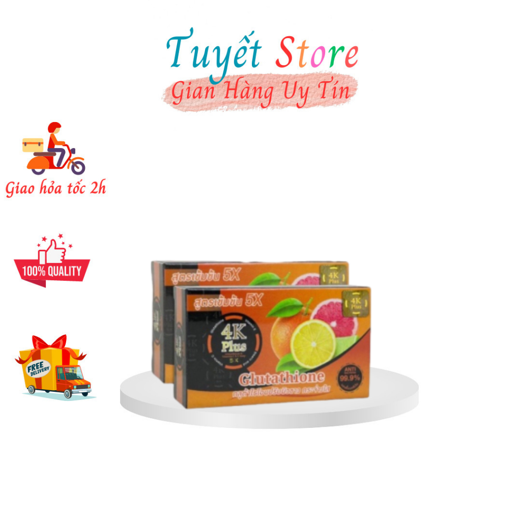 Xà phòng trắng da giảm mụn 4K Plus 100gr