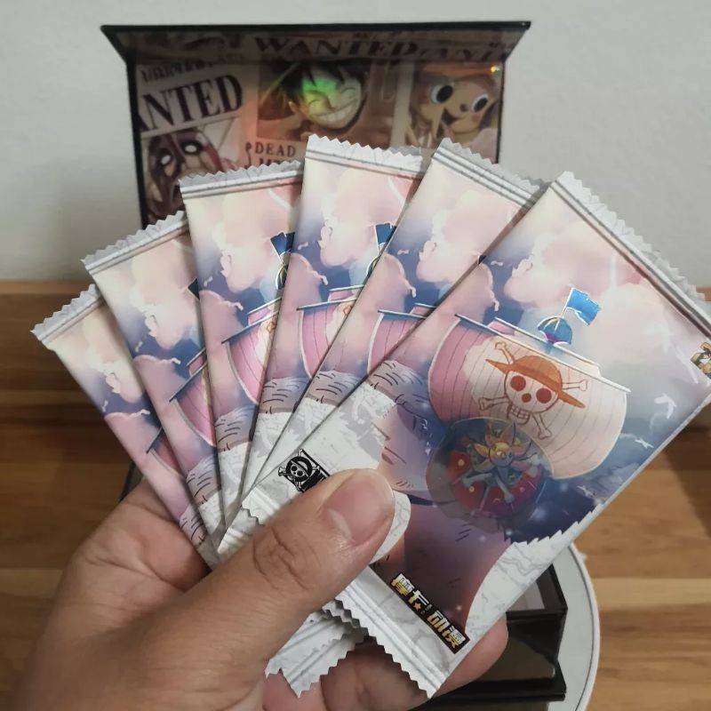 Hộp full box thẻ bài nhân phẩm anime one piece hải tặc, thanh gươm diệt quỷ, naruto