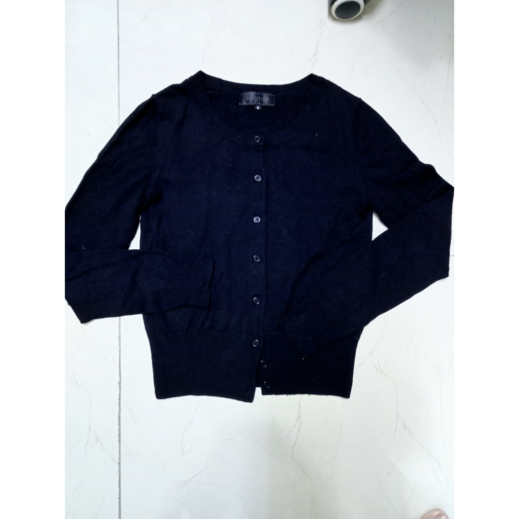 Áo Khoác Len Dệt Kim Cardigan Nữ Dáng Ngắn