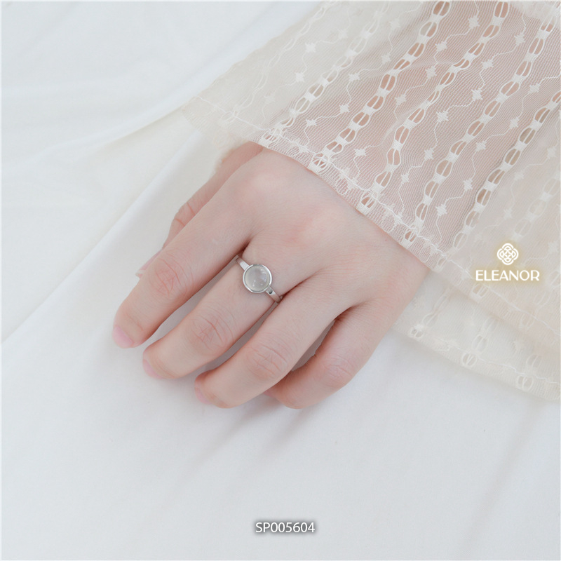 Nhẫn nữ hở bạc 925 Eleanor Accessories đính đá phụ kiện trang sức 5604