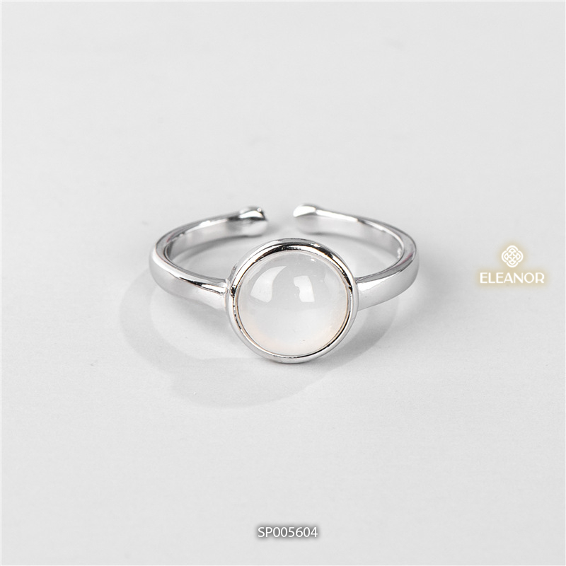 Nhẫn nữ hở bạc 925 Eleanor Accessories đính đá phụ kiện trang sức 5604