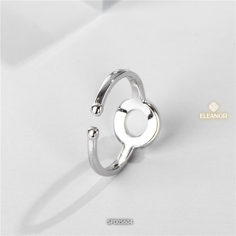 Nhẫn nữ hở bạc 925 Eleanor Accessories đính đá phụ kiện trang sức 5604