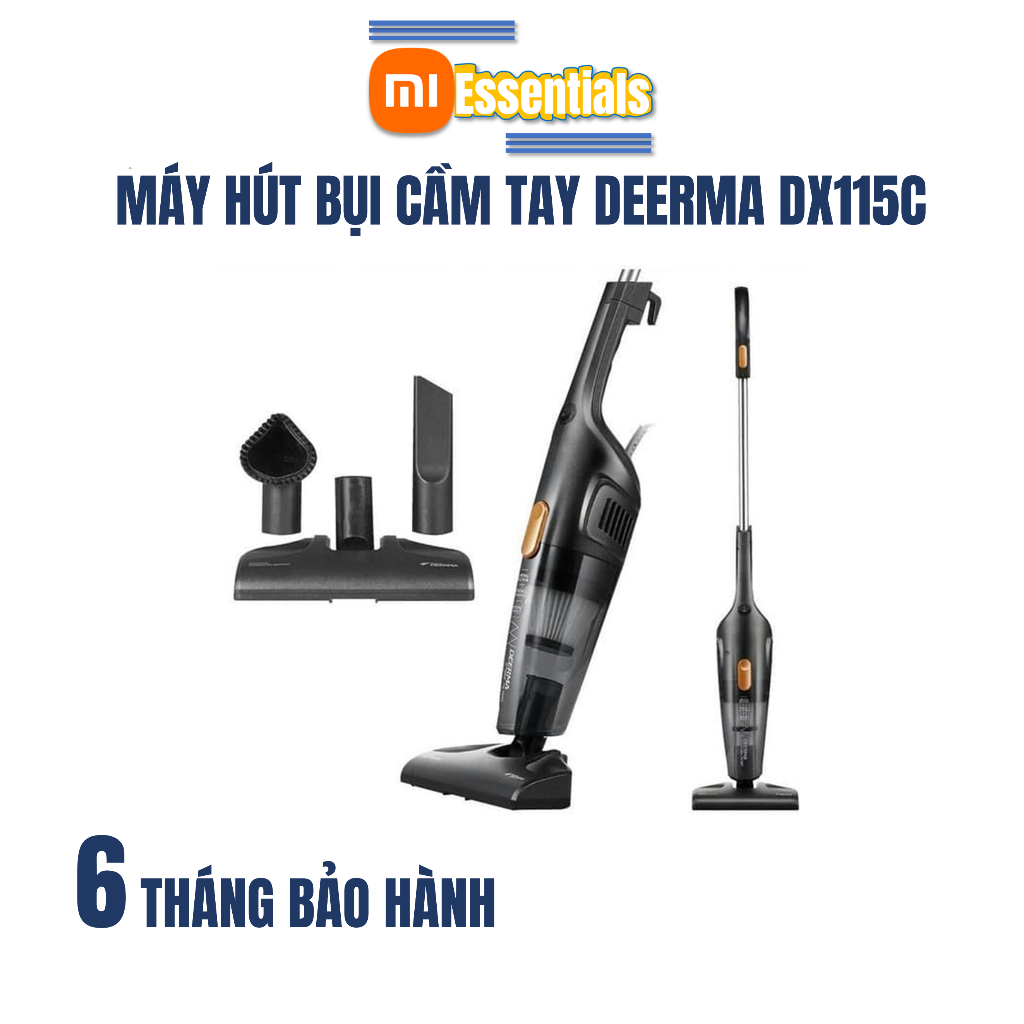 Máy hút bụi cầm tay gia đình Deerma DX115C / DX118C công suất lớn tới 400W