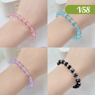 V58 lắc tay chuỗi hạt p h a l ê bạc thật nguyên chất thiên cát