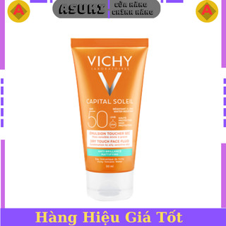 Kem chống nắng kiềm dầu vichy capital soleil mattifying dry touch face fluid 50ml spf50, pa+++ 50ml
