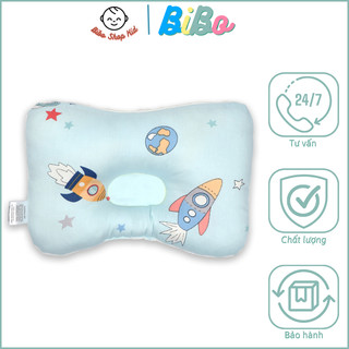 Gối nằm chống bẹp đầu cho bé, gối bông lõm định hình đầu cho bé mới sinh - mk23029