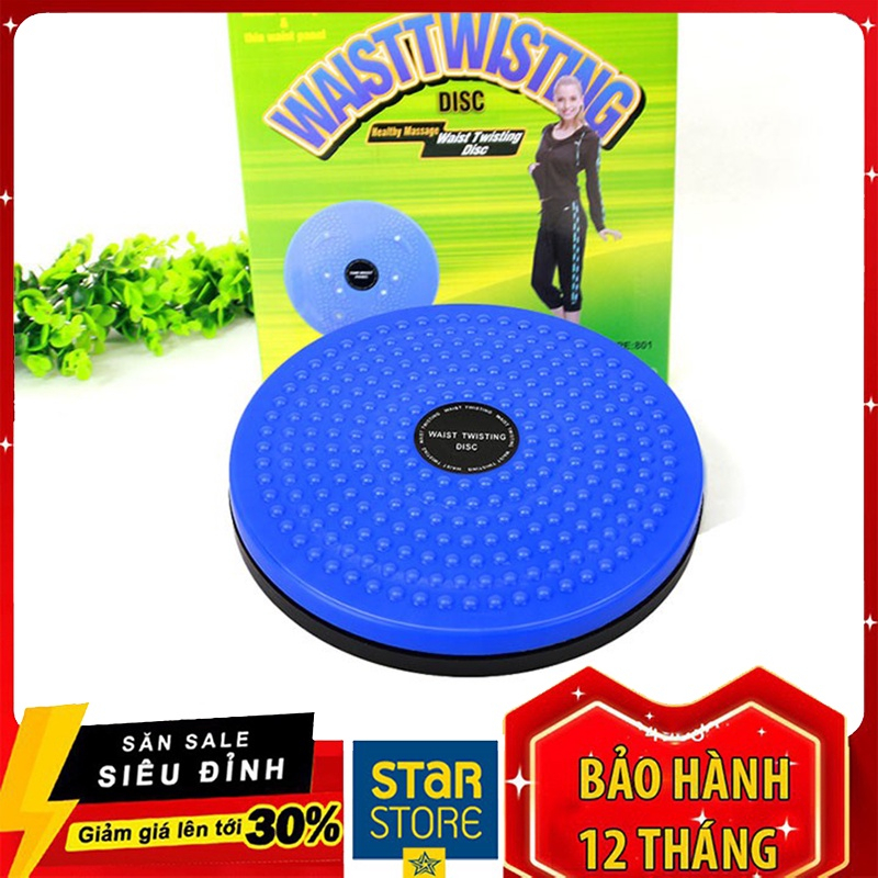 Đĩa xoay eo tập thể dục 360 độ bàn xoay tập cơ bụng eo thon giảm cân tại nhà phòng gym có hạt massage bàn chân cực tốt